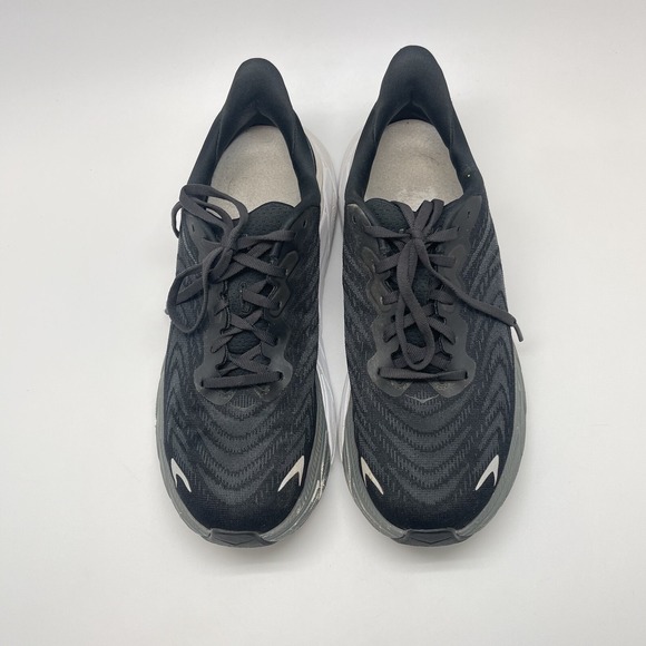 Hoka One One Sneakers Womens 10 B Arahi 6 1123195 BWHT Black Running Gym Shoes - Picture 2 of 12